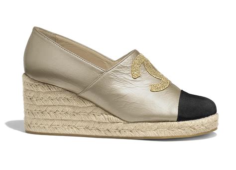 chanel wedge espadrilles|chanel high top espadrilles.